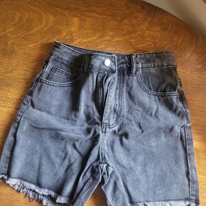 SHEIN Black Jean Shorts